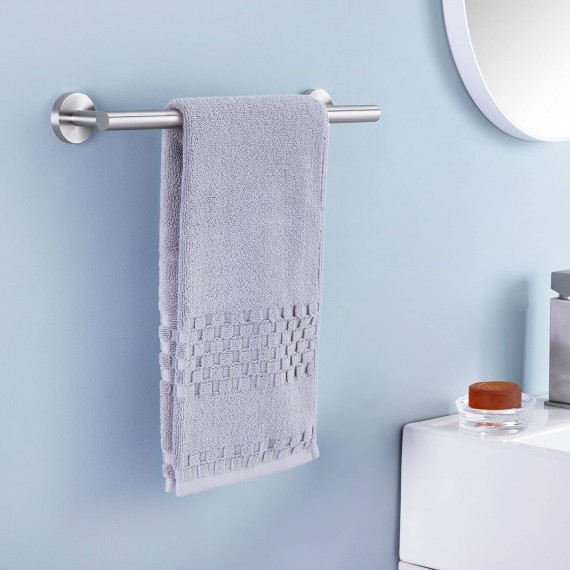 12 Inches Hand Towel Bar Bathroom Towel Holder Kitchen Dish Cloth Hanger SUS304 Stainless Steel RUSTPROOF Wall Mount Brushed Steel, A2000S30-2