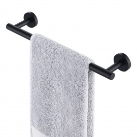 16 Inches Matte Black Towel Bar for Bathroom Kitchen Hand Towel Holder Dish Cloths Hanger SUS304 Stainless Steel RUSTPROOF Wall Mount, A2000S40-BK