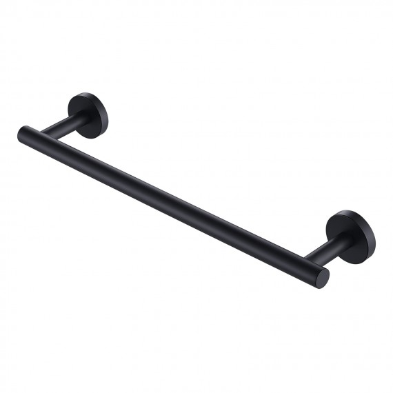 16 Inches Matte Black Towel Bar for Bathroom Kitchen Hand Towel Holder Dish Cloths Hanger SUS304 Stainless Steel RUSTPROOF Wall Mount, A2000S40-BK