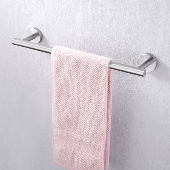 16 Inches Towel Bar for Bathroom Kitchen Hand Towel Holder Dish Cloths Hanger Wall Mount, Brushed Finish A2000S40-2
