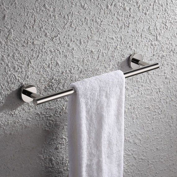 18 Inches Towel Bar for Bathroom Kitchen Hand Towel Holder Dish Cloths Hanger SUS304 Stainless Steel RUSTPROOF Wall Mount Polished Steel, A2000S45