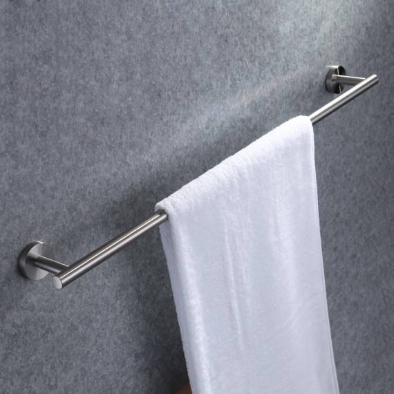 30 Inches Bathroom Towel Bar Shower Hand Towel Holder Hanger SUS304 Stainless Steel RUSTPROOF Wall Mount No Drill Brushed Steel, A2000S75-2