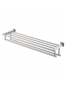 Bathroom 30 Inches Large Towel Rack with Two Bars Wall Mount, Brushed Finish A2112S75-2
