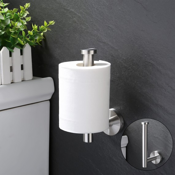 Toilet Paper Holder for Bathroom 2 Pack Tissue Holder Dispenser SUS304 Stainless Steel RUSTPROOF Toilet Roll Holder Wall Mount Brushed Finish, A2175S12-2-P2