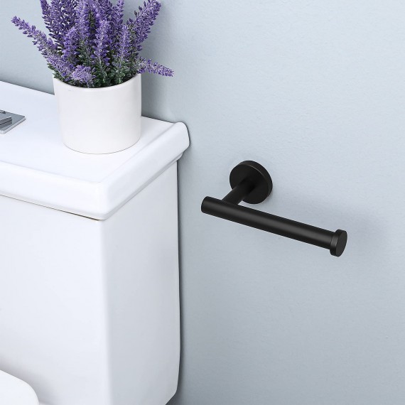 KES Bathroom Wall Mounted Toilet Paper Holder, Matt Black A2175S12-BK-UPC