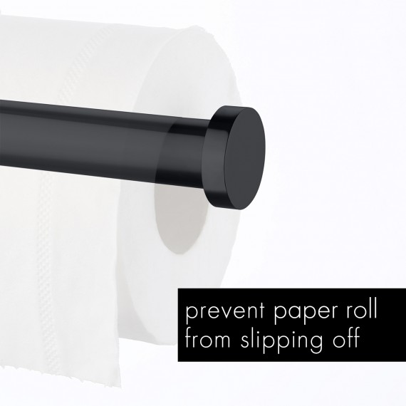 Bathroom Wall Mounted Toilet Paper Holder, Matt Black A2175S12-BK