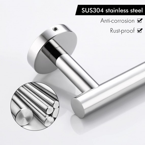 KES Toilet Paper Holder SUS 304 Stainless Steel for Bathroom Wall Mount Polished Finish, A2175S12-UPC
