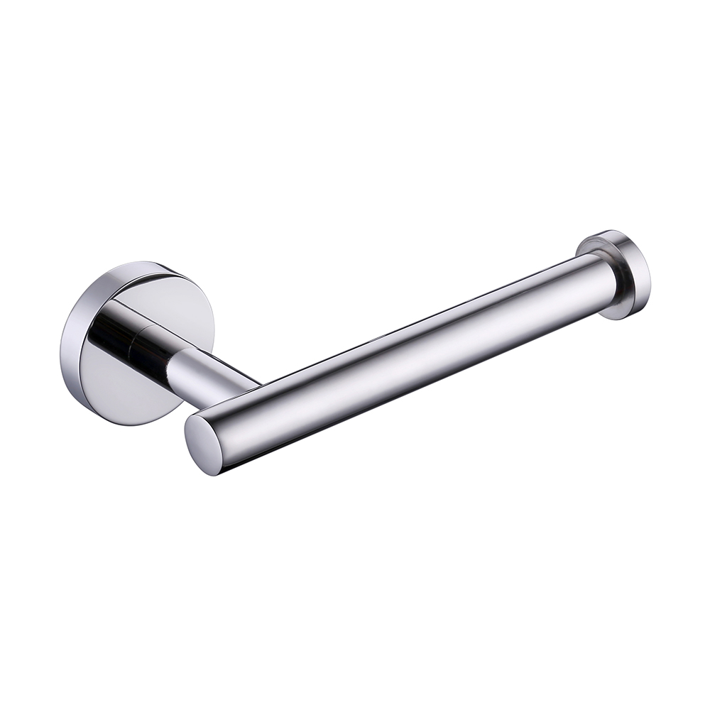 Wall Mount Stainless Steel Brushed Finish Bath Stand Toilet Tissue Paper Holder 
