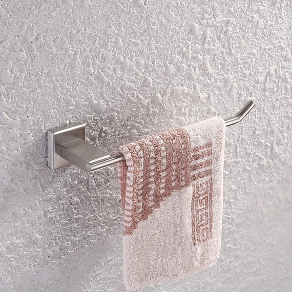 KES Bathroom Lavatory Towel Holder Towel Ring SUS304 Stainless Steel Wall Mount, Brushed/Matte Black A2481-2/A2481-BK