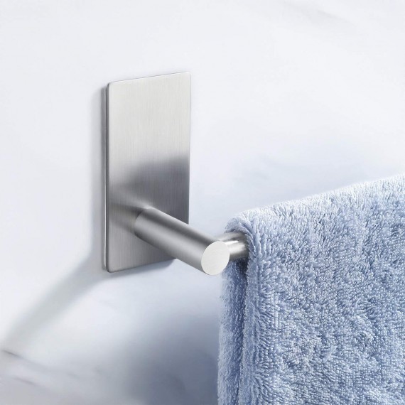 Bathroom Lavatory Self Adhesive Single Towel Bar 12-Inch, Brushed SUS304 Stainless Steel, A7000S30-2