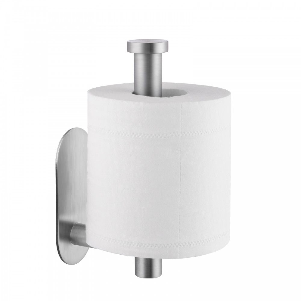 Self Adhesive Toilet Paper Holder, 304 Stainless Steel Wall Mounted Toilet  Paper Holder, Adhesive Mounting, No Drilling Toilet Paper Holder Suitable