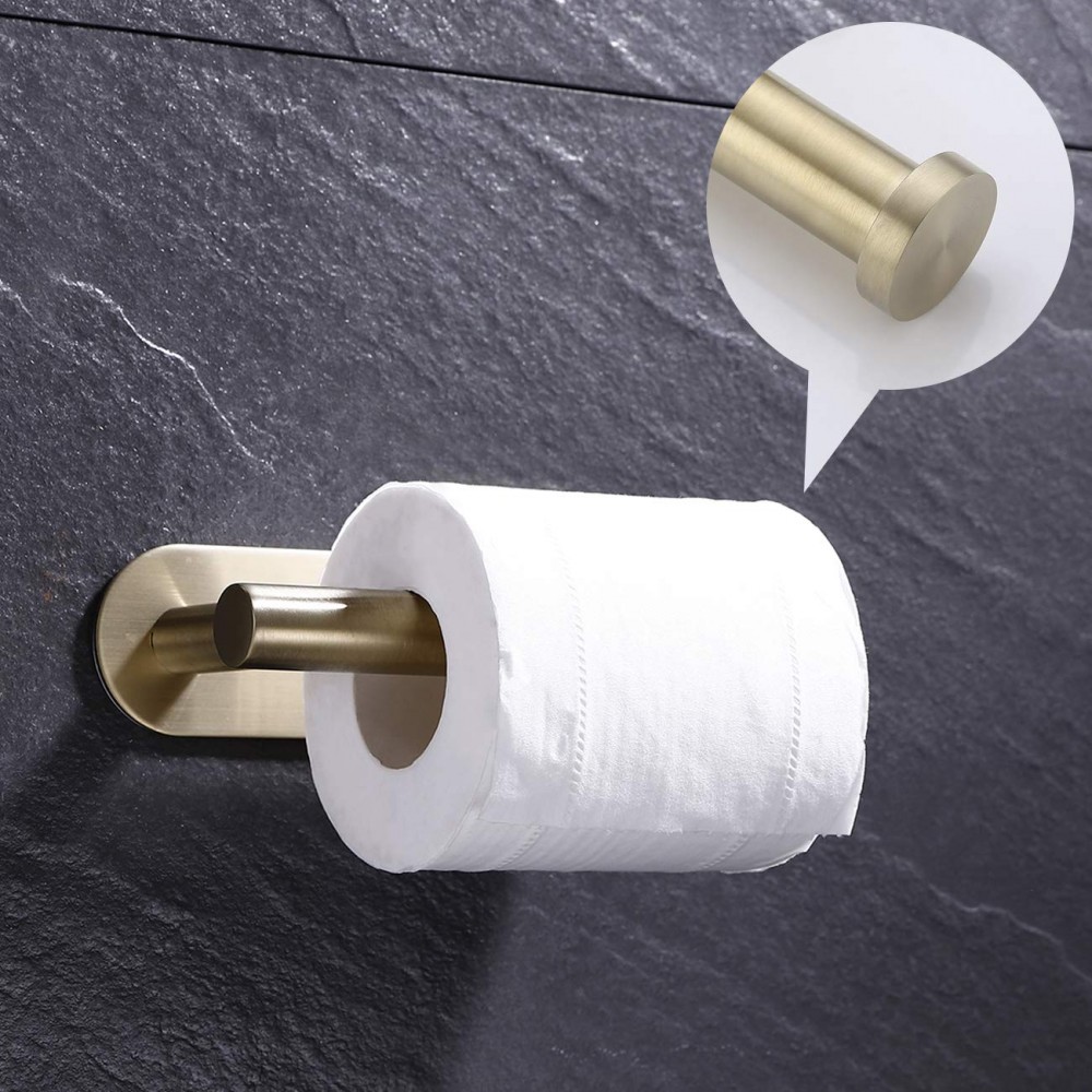 KES Self Adhesive Toilet Paper Holder Stainless Steel Tissue Paper Roll  Holder Hand Towel Holder for Bathroom RUSTPROOF Brushed Finish, A7070-2