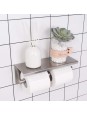 Dual Toilet Paper Holder RUSTPROOF Stainless Steel Bathroom Double Tissue Paper Towel Roll Holder Hanger Wall Mount Brushed Finish, BPH201S2-2