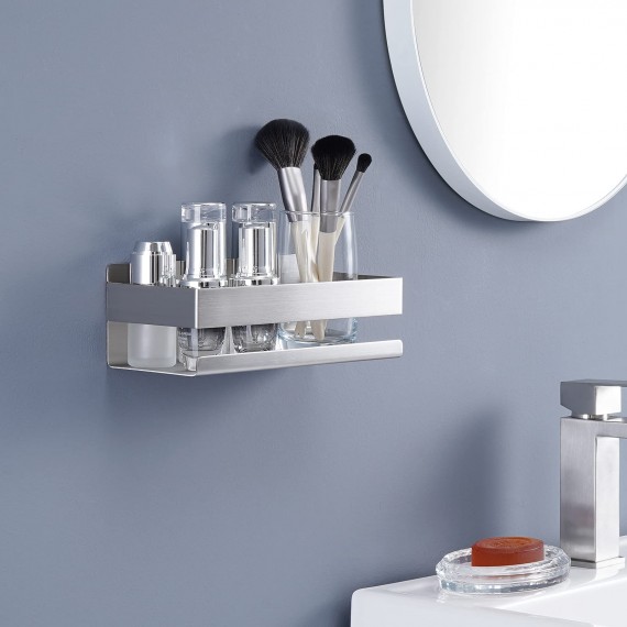 Bathroom Shower Caddy Wall Mounted Shower Shelves Stainless Steel Brushed Finish, BSC205S23B-2