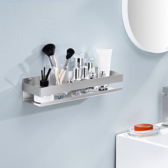 KES Bathroom Shower Caddies 15.7-Inch Bathroom Shelf Wall Mount Shower Shelf Stainless Steel Brushed Finish, BSC205S40B-2