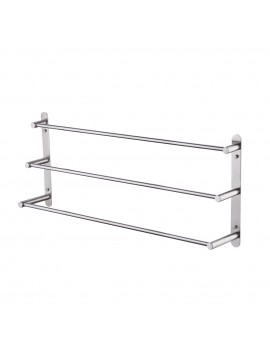 Bath Towel Bar 3-Tier Bathroom Towel Rack 30 Inch Wall Mount SUS304 Stainless Steel Brushed Finish, BTH202S75-2