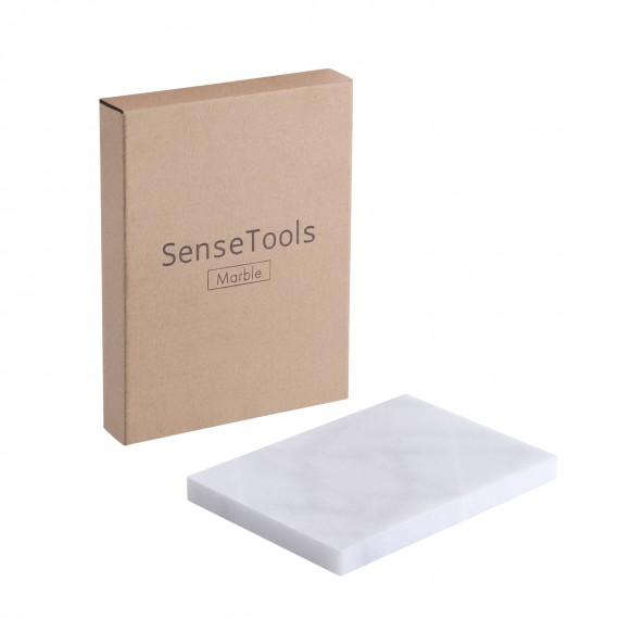 SenseTools Multi-Purpose Pastry Marble Cutting Board, White