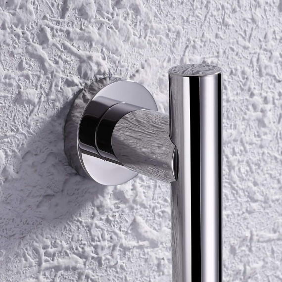 Shower Slide Bar for Bathroom with Adjustable Handheld Shower Holder Wall Mount Polished SUS 304 Stainless Steel, F204-PS