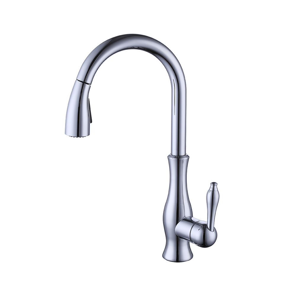 Kes Brass Kitchen Faucet Pull Down Sprayer Tall Pullout Bar Sink
