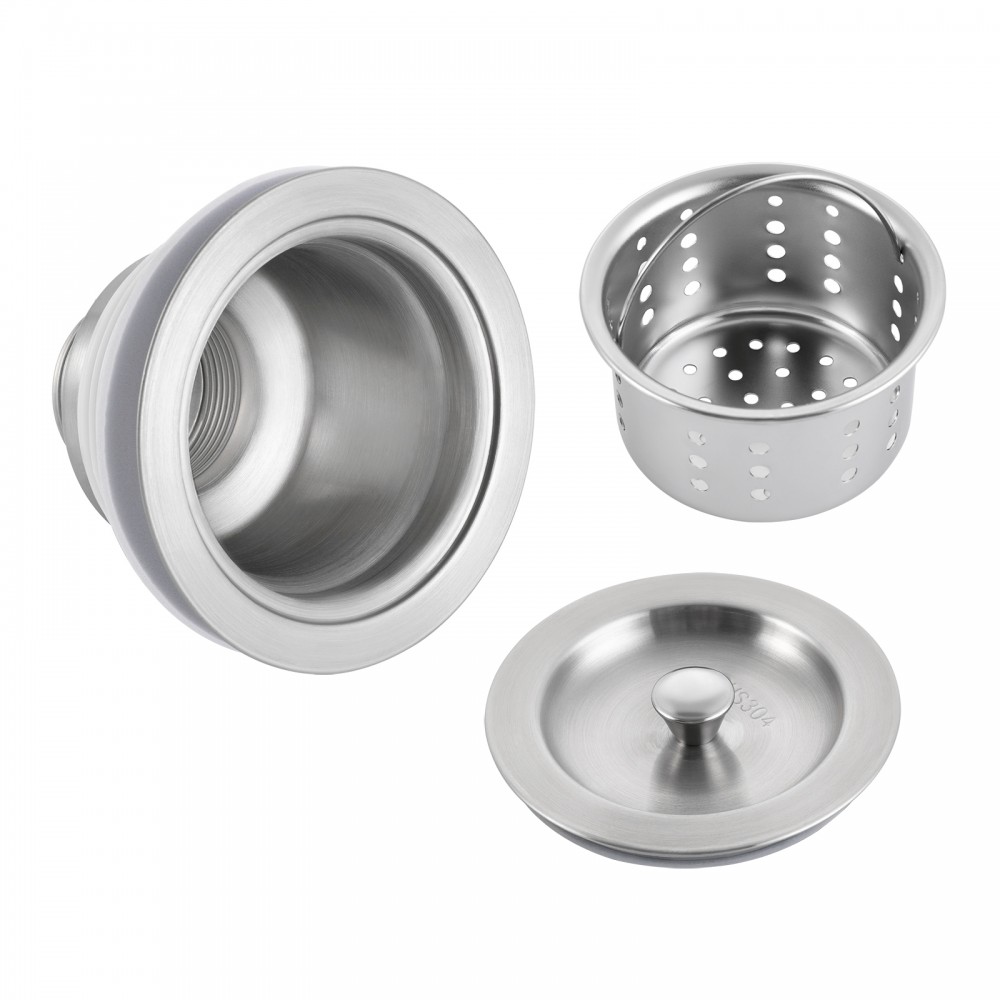 Kitchen Sink (3-1/2 Inch) Stainless Steel Drain Assembly With