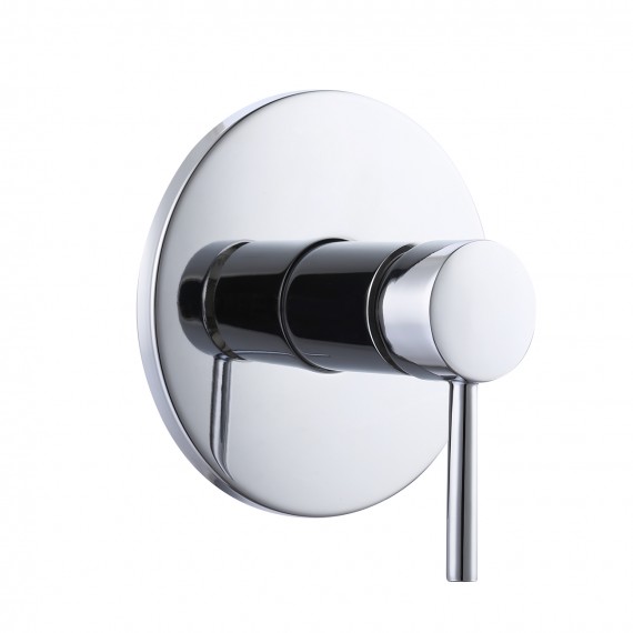 Shower Valve and Trim Kit Rain Shower Head Shower Faucet Set Complete Wall Mount Pressure Balance Shower Fixture Polished Finish, XB6202-CH