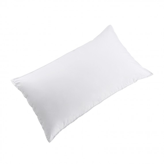 Kes Pillow Inner Alternative Microfiber Filled, Natural Cover Skin-Friendly, Soft and Supportive, White, ZX500
