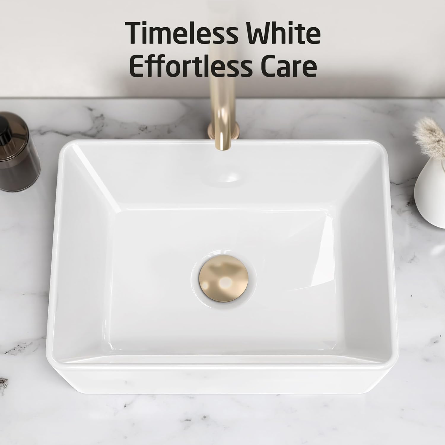 KES White Vessel Sink, CE Certified, Ceramic BVS110S40 KES