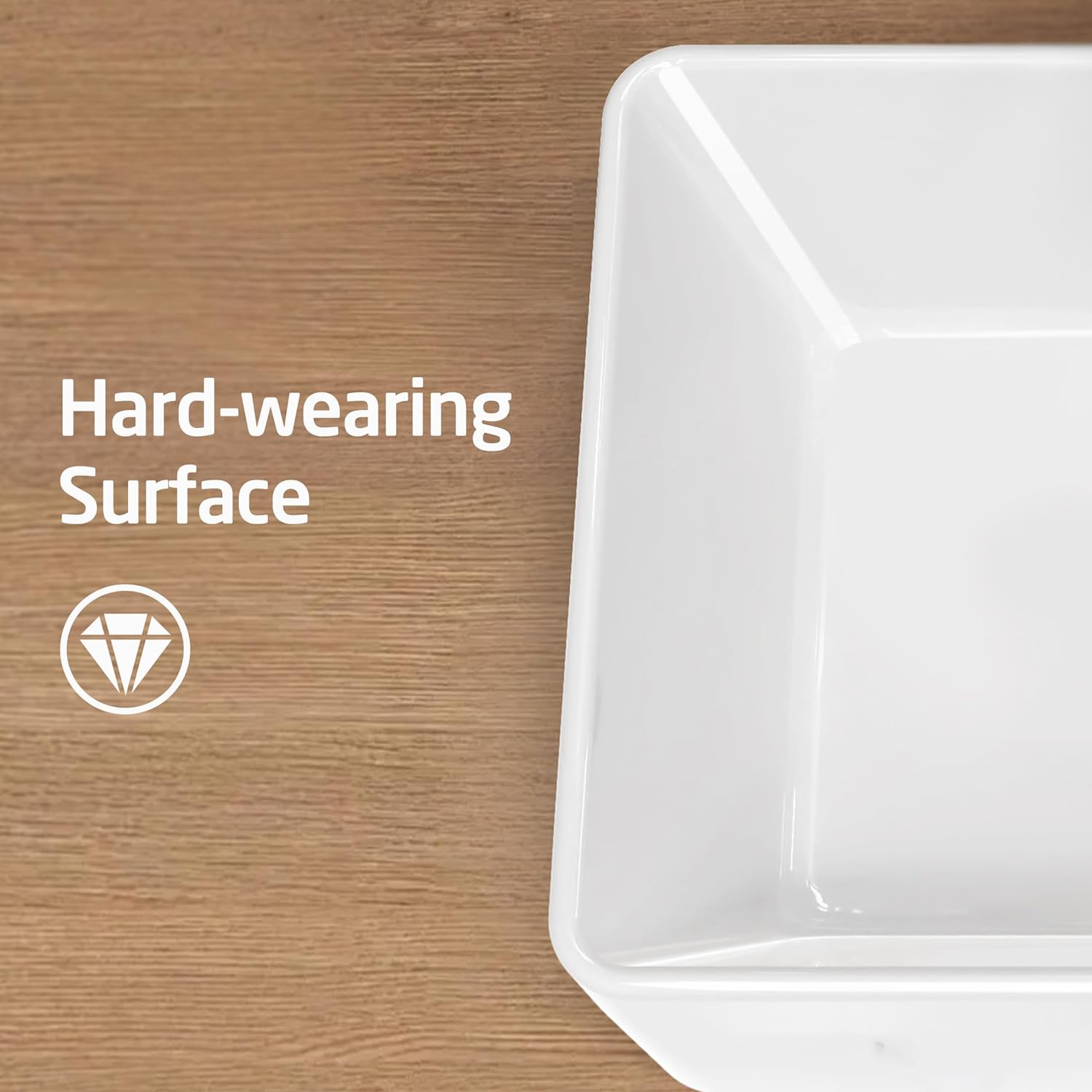 KES White Vessel Sink, CE Certified, Ceramic BVS110S40 KES