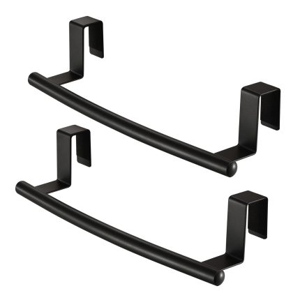 KES Matte Black Over Cabinet Towel Bar Pack, CE Certified