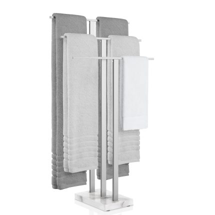 KES Freestanding Towel Rack 3-Tier, 18/8 Stainless Steel, Polished Chrome, BTH434S3WF