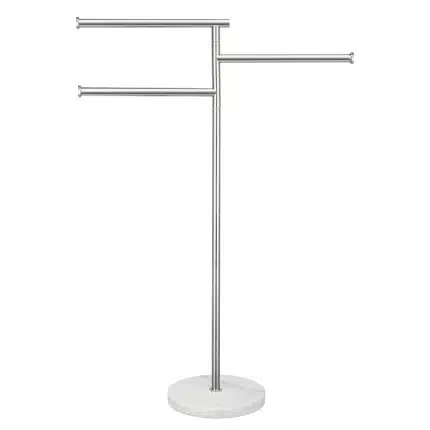 KES Freestanding Towel Rack 40-Inch, 3 Swivel Bars, 18/8 Stainless Steel, Polished Finish, BTH438WF