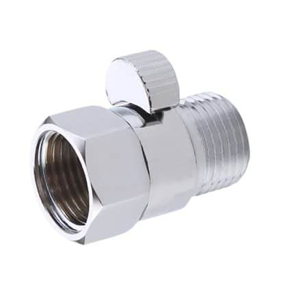 KES Shut Off Valve Brass Shower Head Valve with Handle | K1140B-CH-UPC
