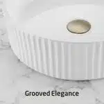 KES Bathroom Vessel Sink, 16 Inch Small Vessel Sink for Bathroom, Round Bowl Sink White Above Counter, RV Sink, Countertop Modern Sinks for Cabinet Lavatory Vanity Porcelain Cerami