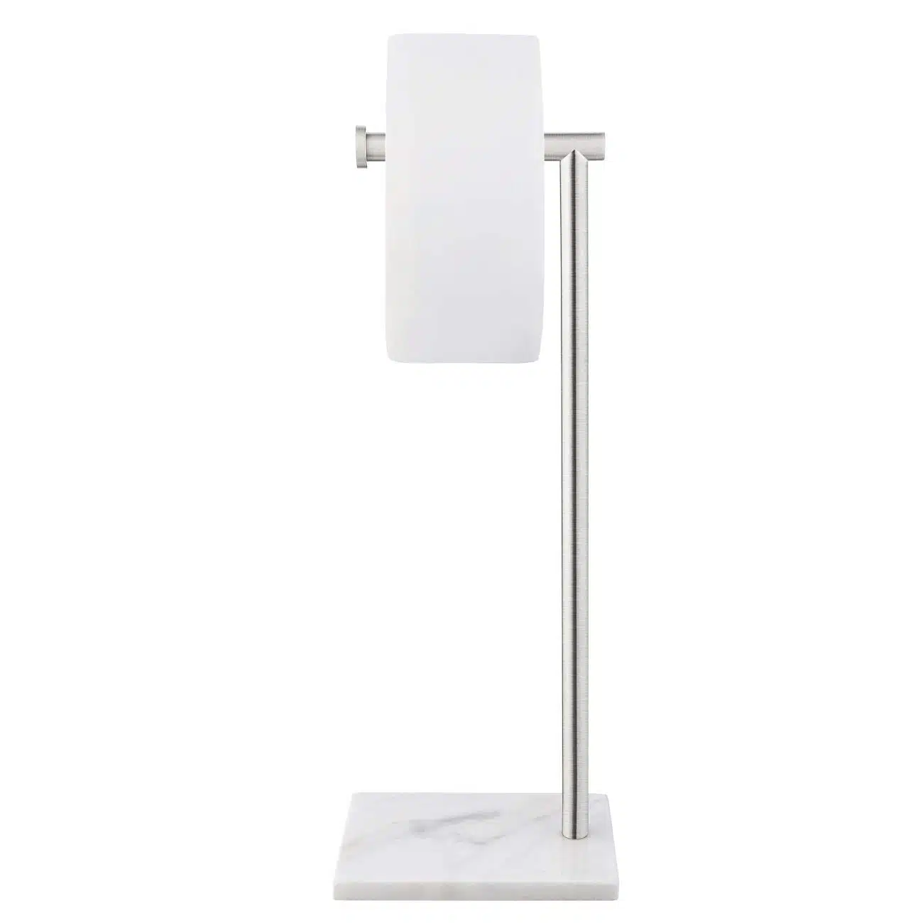 51JV8vX48L-1.jpg KES Natural Marble Toilet Paper Holder Stand Bathroom Tissue Roll Holder Freestanding SUS304 Stainless Steel Brushed Finish