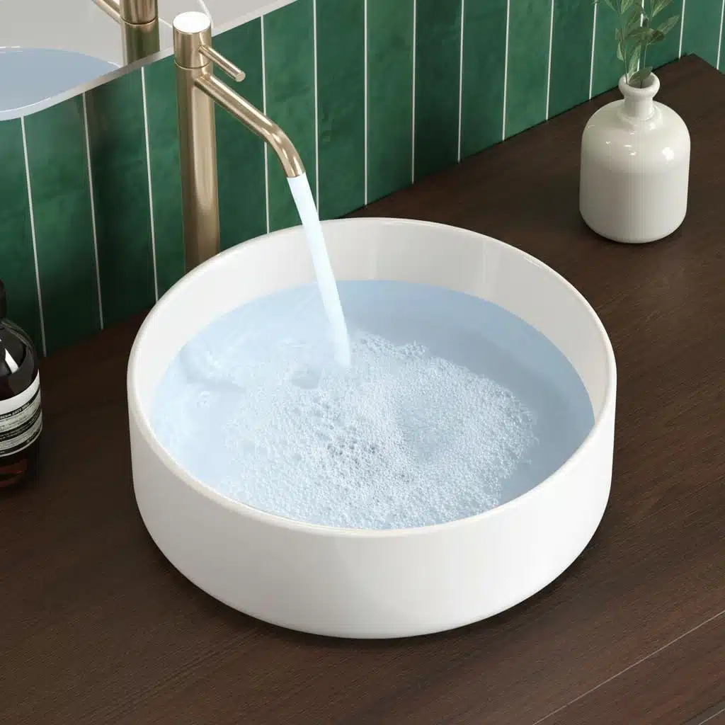 Version 1.0.0 KES Round Vessel Sink, Bowl Sinks for Bathrooms 16 Inch Sink Bowl Above Counter Small Circular White Ceramic Vessel Sink Countertop for Cabinet Lavatory Vanity