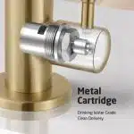 KES RO Faucet Water Filter Faucet Non-Air-Gap Drinking Water Beverage Faucets for Reverse Osmosis Systems Filtration System 304 Stainless Steel Brushed Gold, Z504CLFF18-BZ - Image 6