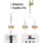 KES RO Faucet Water Filter Faucet Non-Air-Gap Drinking Water Beverage Faucets for Reverse Osmosis Systems Filtration System 304 Stainless Steel Brushed Gold, Z504CLFF18-BZ - Image 7