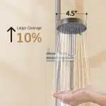 KES 18/8 Stainless Steel Shower Slide Bar 30-Inch with Adjustable Handheld Shower Head and 59-Inch Hose, 5-Function Hand Shower with Wall Mount Shower Slide Bar Set, Brushed Finish F209S78-BS-C1 - Image 7